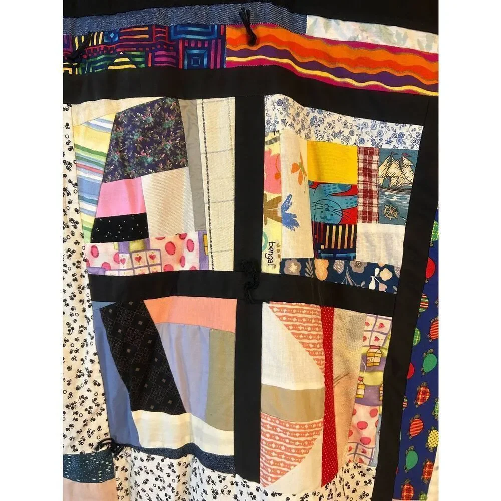 Handmade Quilt Black Backing Maine Coon Cats Winnie The Pooh 77.5x61 READ (5363)